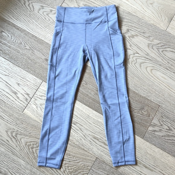 Invigorate High-Rise Tight 25", Size 6, Heathered Water Drop - Picture 5 of 5
